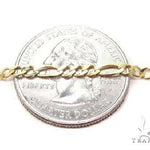 Mens 14k Solid Yellow Gold Figaro Chain 22 Inches 3mm 70282 - Image 3
