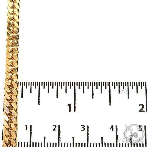 14K Yellow Gold Double Curb Link Chain 22 inches 6.3mm 70284 - Image 6