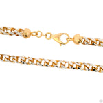 14K Two Tone Gold Diamond Cut Franco Chain 70318 - Image 4