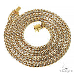 14K Yellow Gold Diamond Cut Solid Miami Cuban Chain 20 Inches 6mm 70358 - Image 2