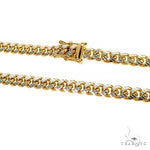 14K Yellow Gold Diamond Cut Solid Miami Cuban Chain 20 Inches 6mm 70358 - Image 3