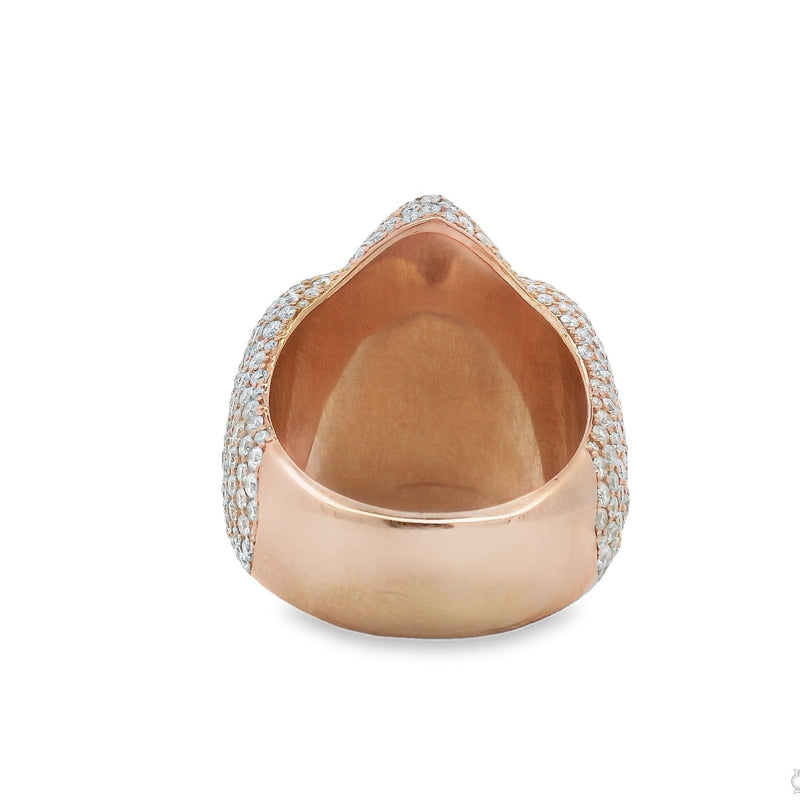 Iceberg Pink Quartz Crystals Diamond Ring 70368 - Image 5
