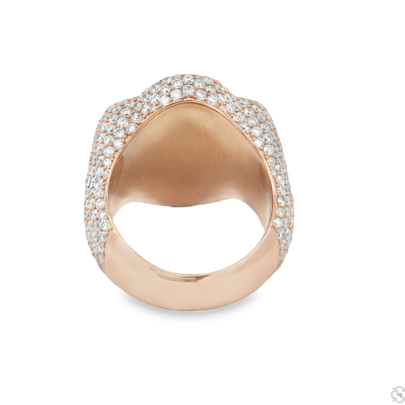 Iceberg Celestial Teal Quartz Crystals Diamond Ring 70372 - Image 6
