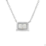 Radiant Cut Diamond Necklace 70391 - Image 4