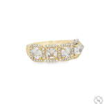 Inverted Brilliance Assher Cut 5 Stone Diamond Ring 70405 - Image 3