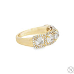 Inverted Brilliance Assher Cut 5 Stone Diamond Ring 70405 - Image 4
