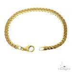 14k Yellow Gold Solid Franco Link Bracelet 5.9 mm 8 Inches 70413 - Image 2