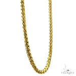 14k Yellow Gold Solid Round Franco Link Chain 5.9mm 24 Inches 70414 - Image 2
