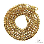 14k Yellow Gold Solid Round Franco Link Chain 5.9mm 24 Inches 70414 - Image 3