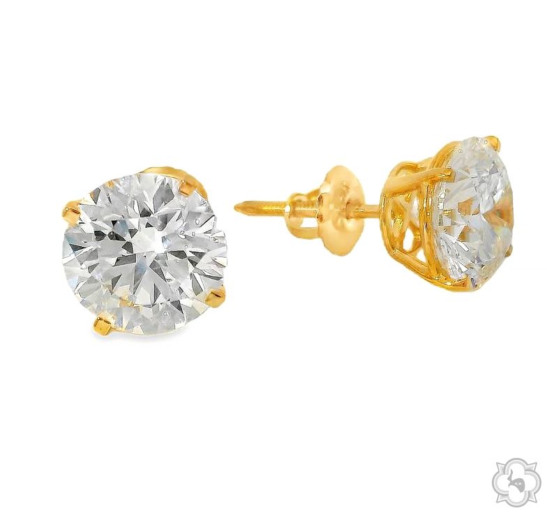 6 Ct Diamond Stud Earrings 70418 - Image 3