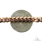 14K Rose Gold Solid Miami Cuban Link  Chain 20 Inches 6mm 70428 - Image 4