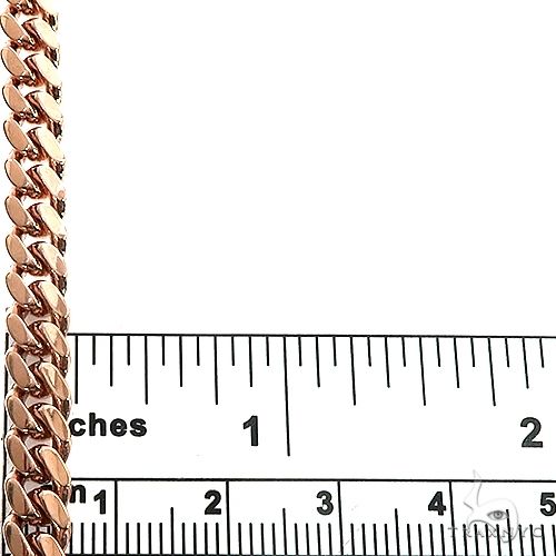 14K Rose Gold Solid Miami Cuban Link  Chain 20 Inches 6mm 70428 - Image 5