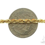 14K Yellow Gold Diamond Cut Solid Rope Link Chain 20 Inches 3.5mm 70431 - Image 5