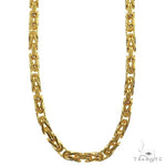 14k Yellow Gold Solid Byzantine link Chain 4mm 24 inches 70435 - Image 1