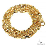 14K Yellow Gold Diamond Cut Solid Anchor Cable Link 26 Inches 5mm 70436 - Image 3