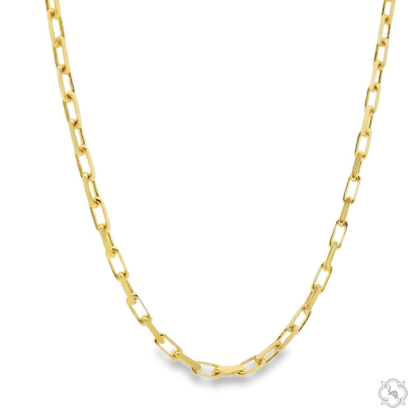 14k Yellow Gold Solid Cable Link Chain 2mm 20 Inches 70444 - Image 2