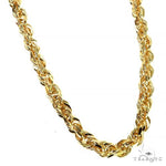 14k Yellow Gold Solid Rope chain 4.5mm 24 inches 70462 - Image 2