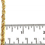14k Yellow Gold Solid Rope chain 4.5mm 24 inches 70462 - Image 3