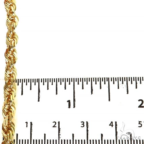 14k Yellow Gold Solid Rope chain 4.5mm 24 inches 70462 - Image 3