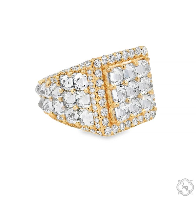 UpSide Down Asscher Diamond Birthday Pinky Ring 70474 - Image 3