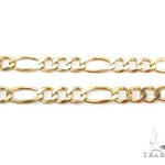 Mens 10k Solid Yellow Gold Figaro Chain 24 Inches 8.50mm 70487 - Image 2