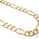 Mens 10k Solid Yellow Gold Figaro Chain 22 Inches 7.70mm 70488 - Image 1