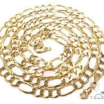 Mens 10k Solid Yellow Gold Figaro Chain 22 Inches 7.70mm 70488 - Image 5