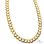 Mens 14k Solid Yellow Gold Cuban/curb Chain 28 Inches 7mm 70503 - Image 2