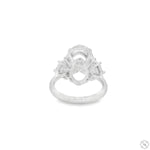 Oval Diamond Engagement Ring 70513 - Image 4