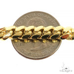 18k Solid Yellow Gold Miami Chain 24 Inches 7mm 70514 - Image 4