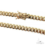 18k Yellow gold Solid Miami Cuban Link Chain 22 Inches 8mm 70515 - Image 3