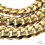 18k Yellow gold Solid Miami Cuban Link Chain 22 Inches 8mm 70515 - Image 5