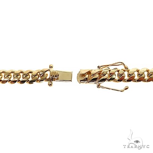 18k Yellow gold Solid Miami Cuban Link Chain 22 Inches 8mm 70515 - Image 6