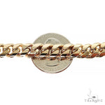 18k Yellow gold Solid Miami Cuban Link Chain 22 Inches 8mm 70515 - Image 7