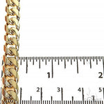 18k Yellow gold Solid Miami Cuban Link Chain 22 Inches 8mm 70515 - Image 8