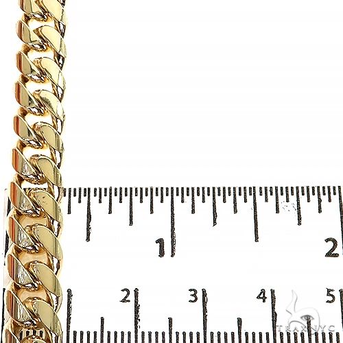 18k Yellow gold Solid Miami Cuban Link Chain 22 Inches 8mm 70515 - Image 8