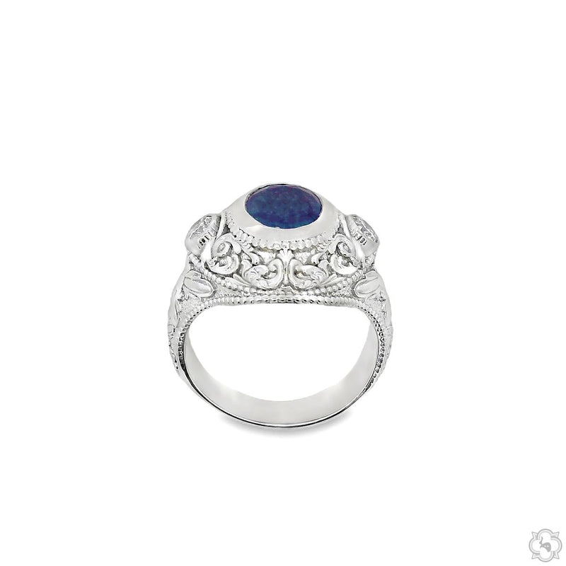 Sapphire Crest Filigree Ring 70517 - Image 8