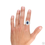 Sapphire Crest Filigree Ring 70517 - Image 9