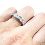 White Octostone Ring 8574 - Image 8
