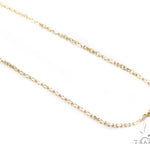 Bezel Diamond Button Necklace 34946 - Image 5