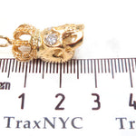 18K Yelow Gold Skull Crown Diamond Set 34381 - Image 16