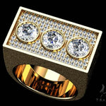 Bezel Custom Diamond Pinky Ring 36937 - Image 9