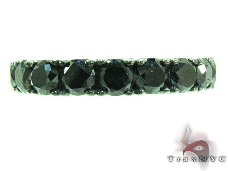 Black Diamond Eternity Wedding Ring 28457 - Image 2
