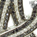 Black and White Prong Diamond A Pendant 32217 - Image 3