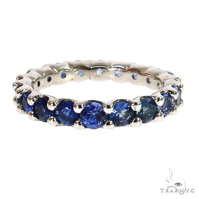 Blue Graduated Sapphire Eternity Ring 67901 - Image 1