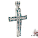 Blue and White Diamond Cross 26332 - Image 2