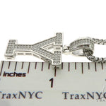 CZ Silver Initial(Y) Pendant 24 Inches Franco Chain Set 58493 - Image 5