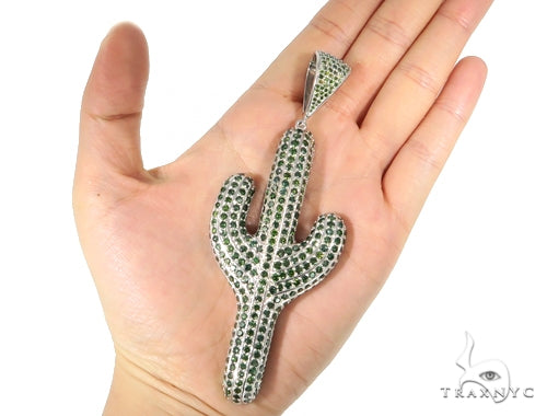 Cactus Green Diamond Pendant 45050 - Image 5