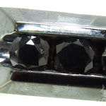 Channel Black Diamond Silver Ring 39274 - Image 3
