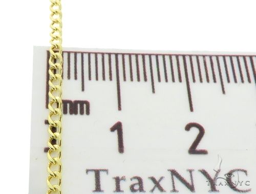10k Yellow Gold Hollow Curb Link Chain 18 Inches 2mm 63348 - Image 4